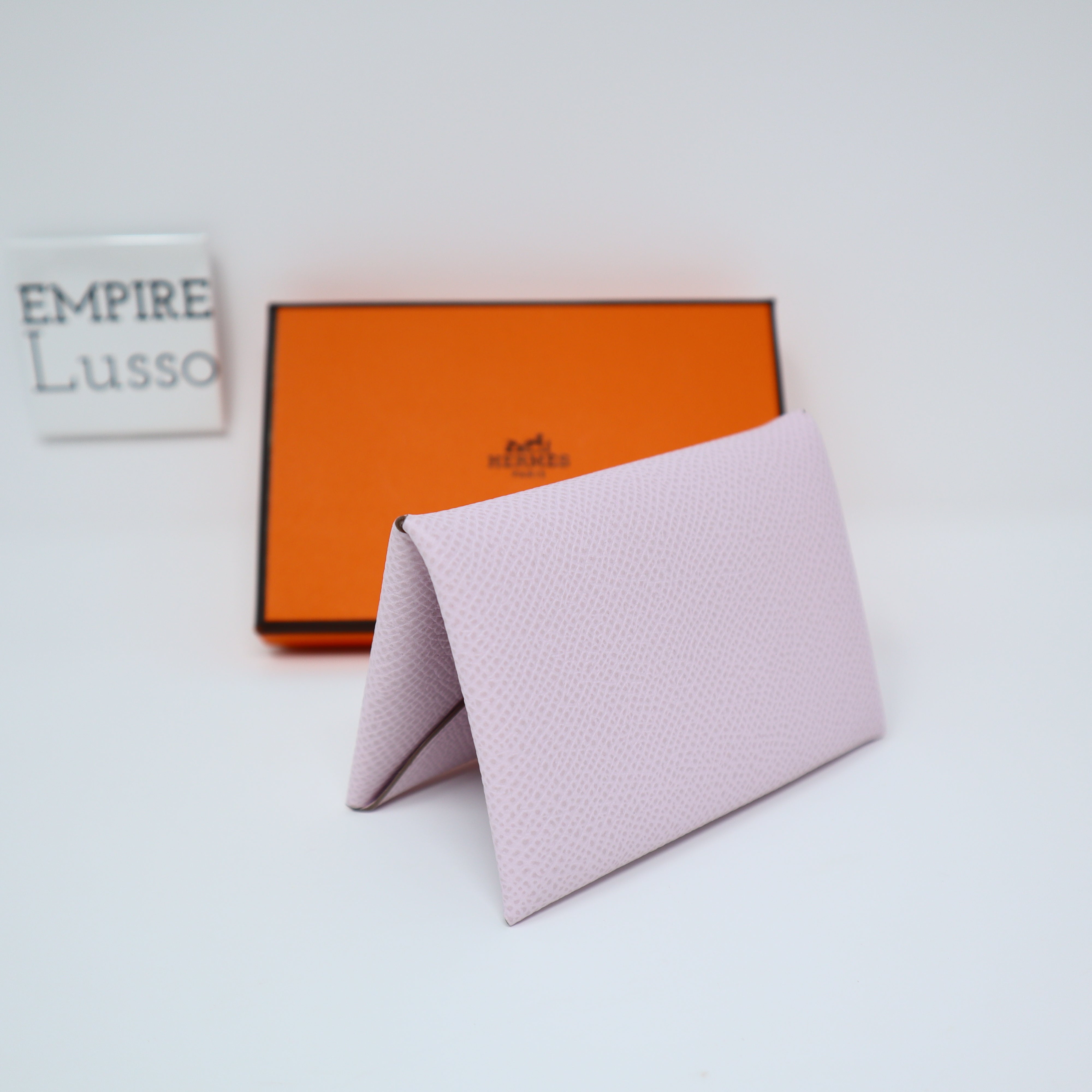 Hermes Calvi Card Holder Nata Verso Epsom Palladium Hardware – Madison  Avenue Couture