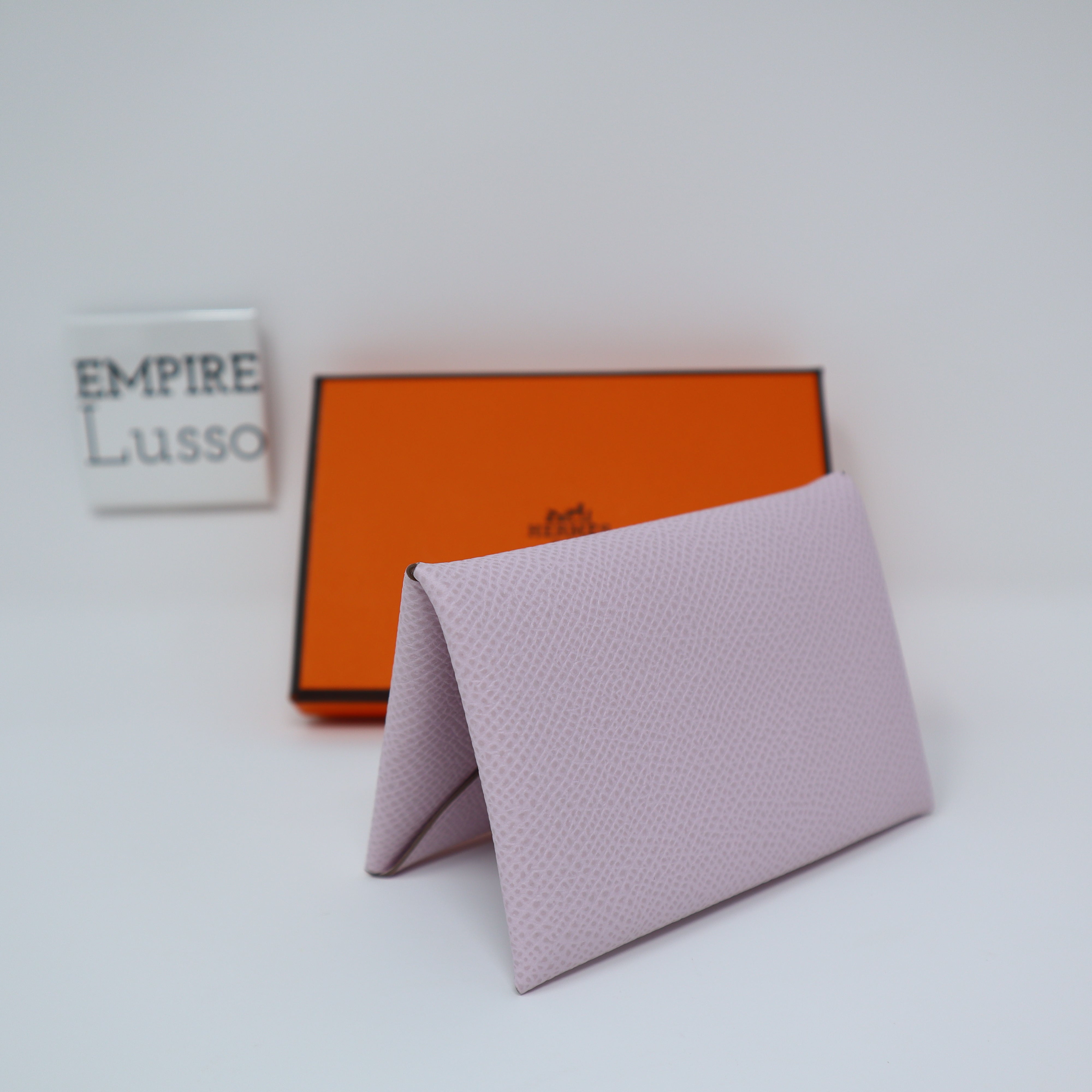 Hermès Chai Swift Jockey Calvi Card Holder Palladium Hardware