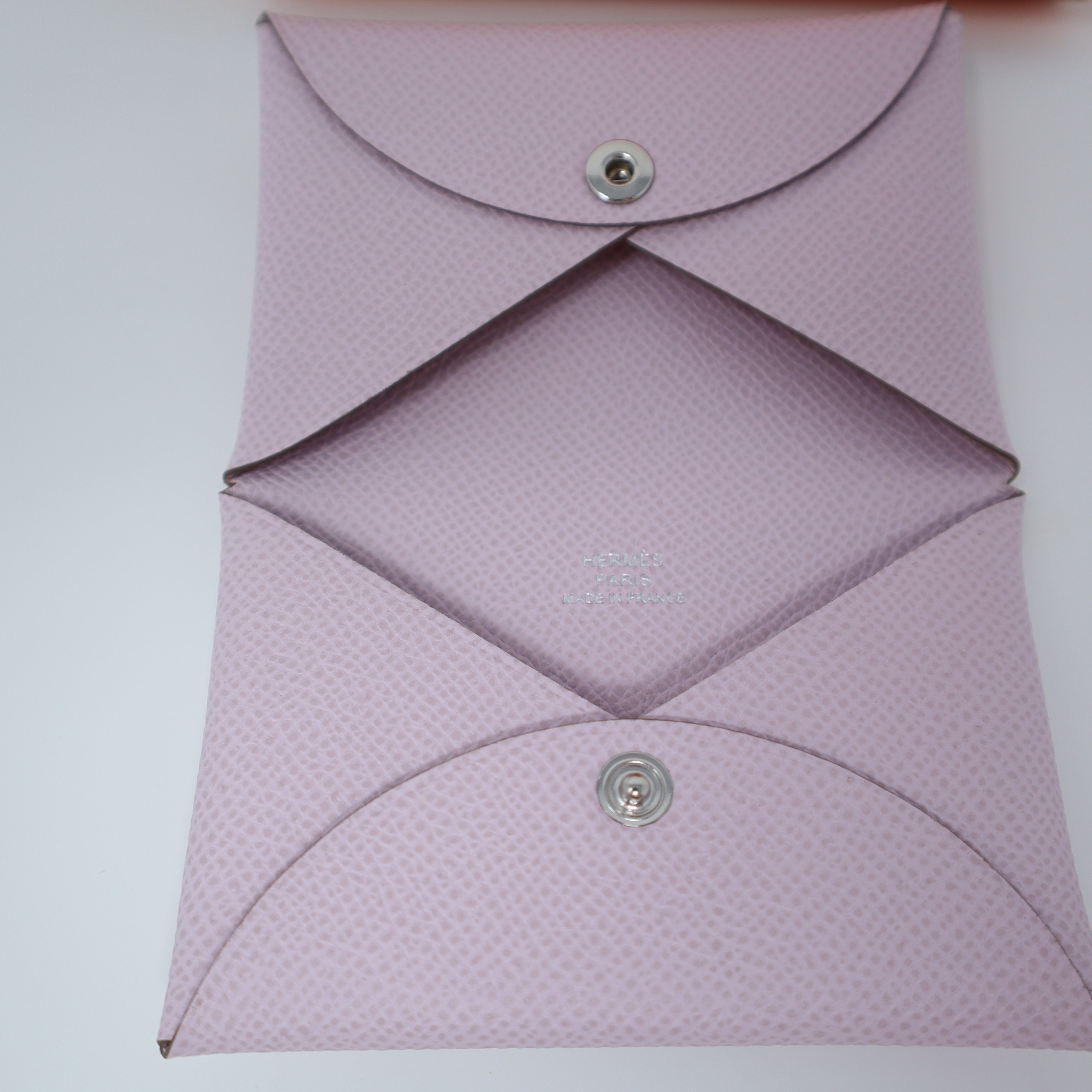 Purple Hermes Calvi Card Holder – Designer Revival