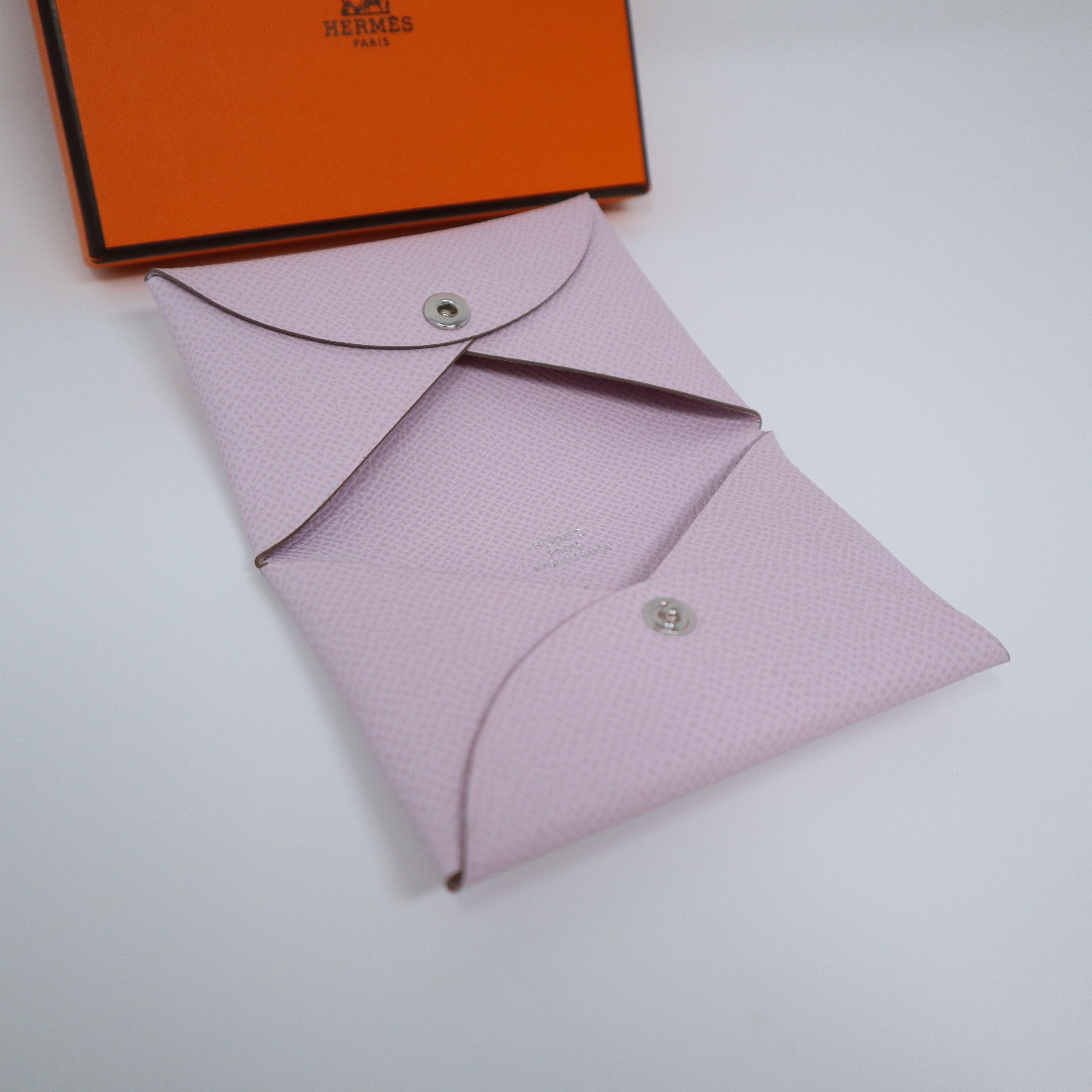 Hermès Calvi Cardholder, Epsom, Black - Laulay Luxury