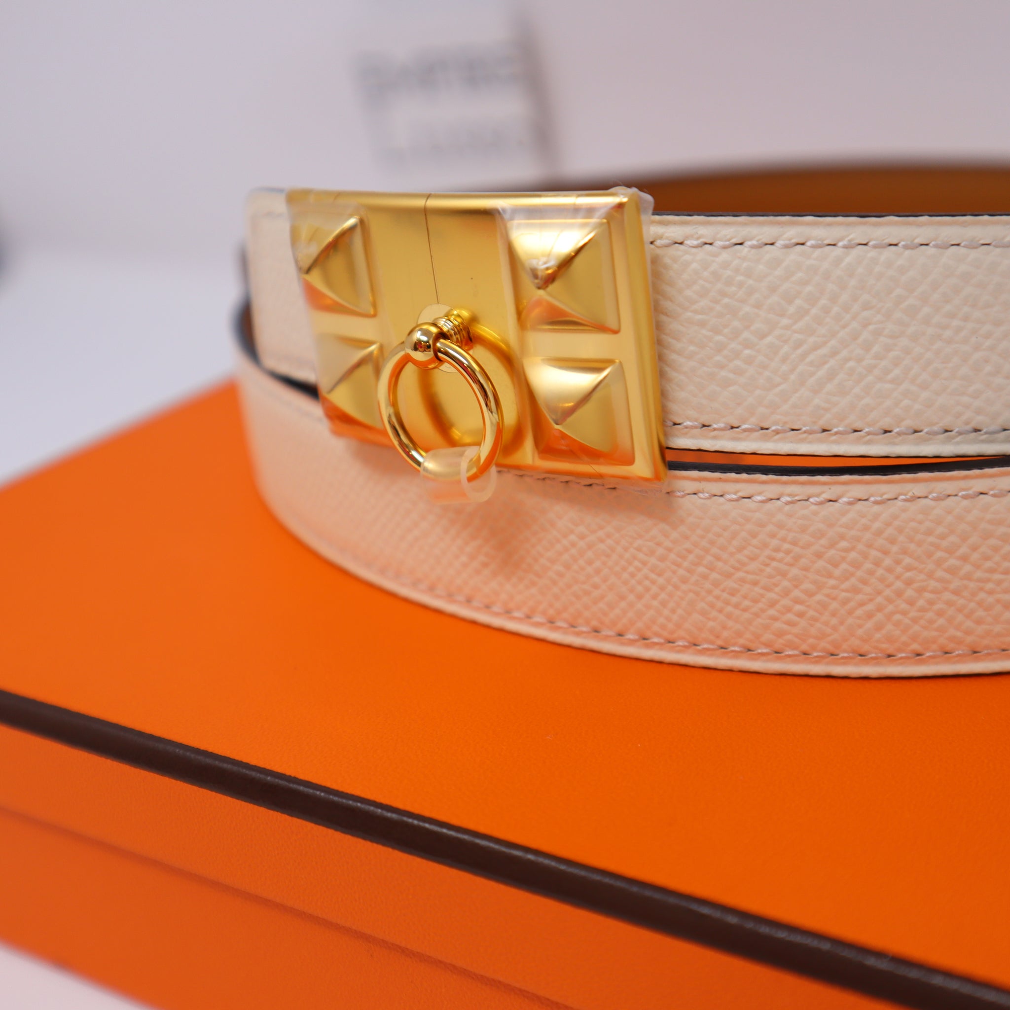 AUTHENTIC Hermes CDC belt 50 NATA GHW, 80cm Authentic HERMES Black Leather Belt with Goldtone H Buckle  main image 4