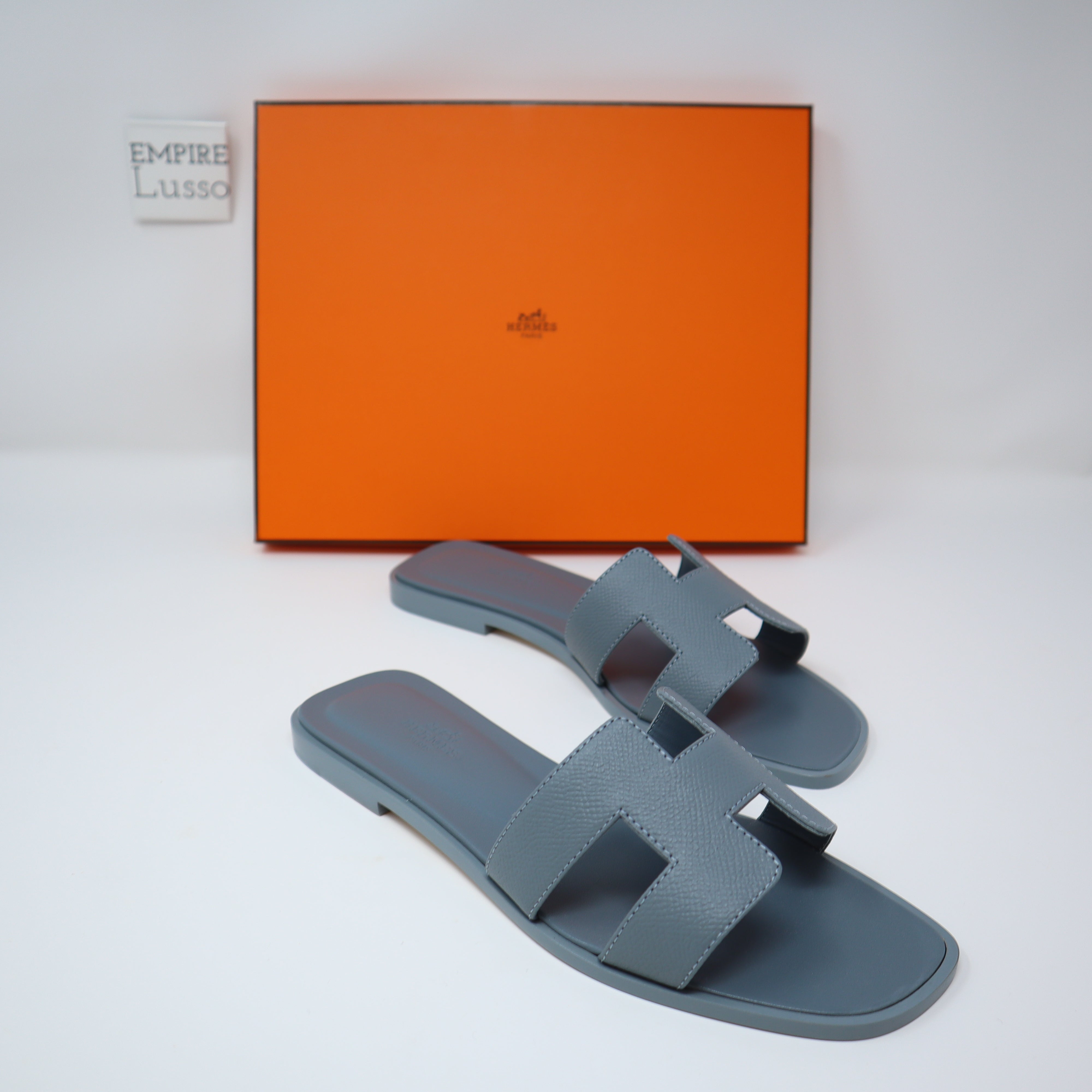 36 NEW HERMES ORAN H SANDALS SLIPPERS CLASSIC EPSOM ROUGE H RED DEEP D –  Empire Lusso