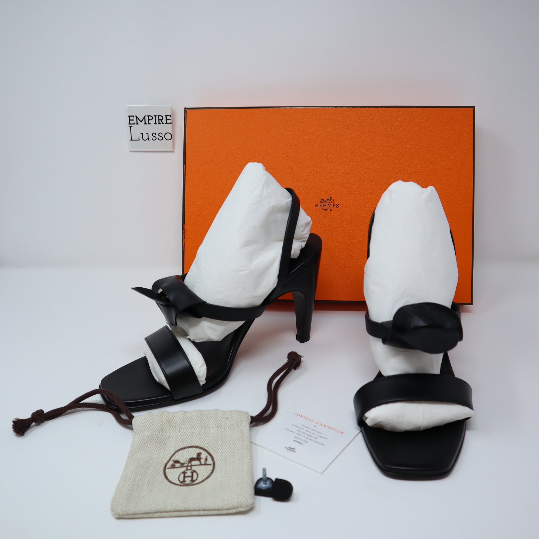 38 NEW HERMES Glamour 95 sandal Kelly buckle Heels Classic