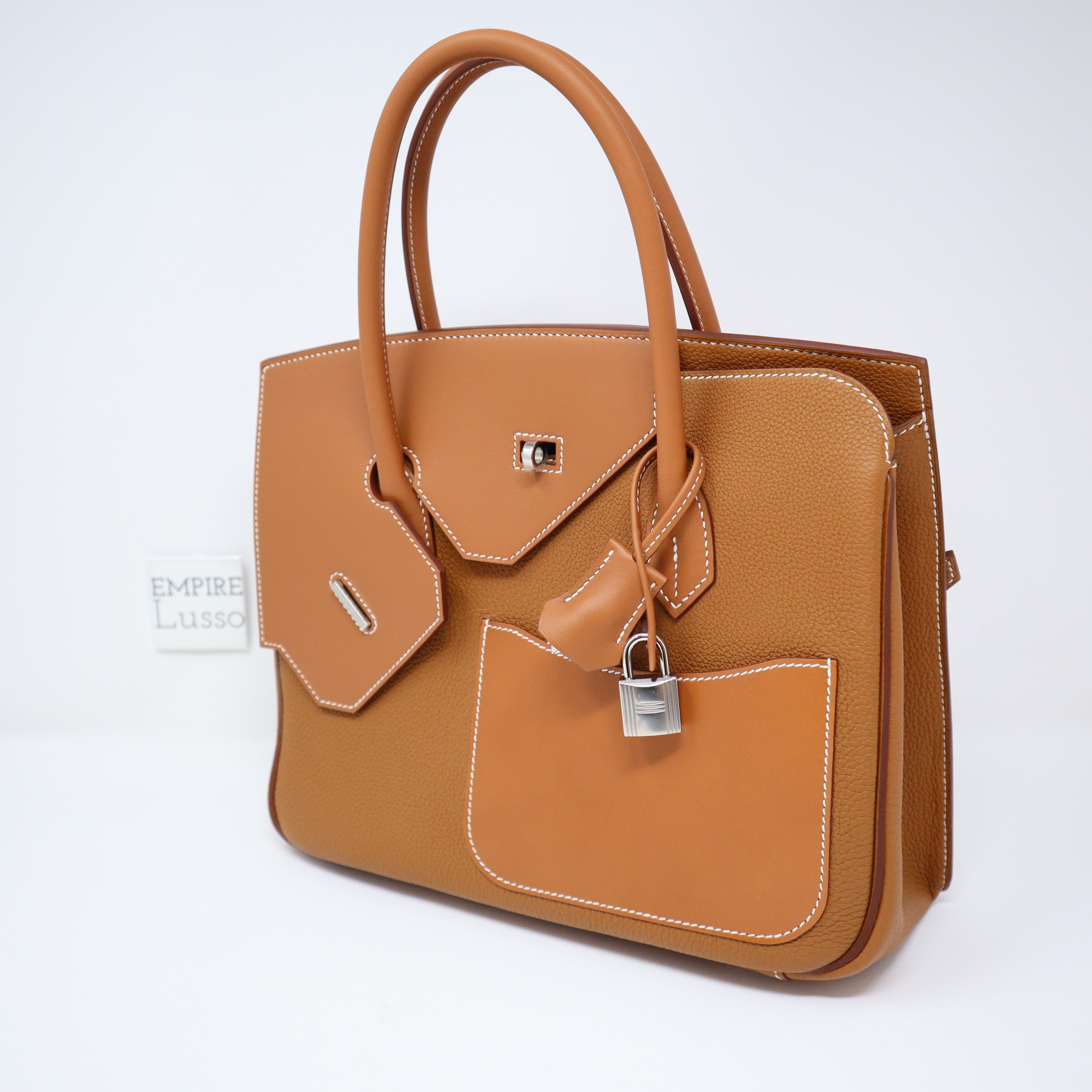 Hermes Birkin 30cm Bag Togo Calfskin Leather Palladium Hardware