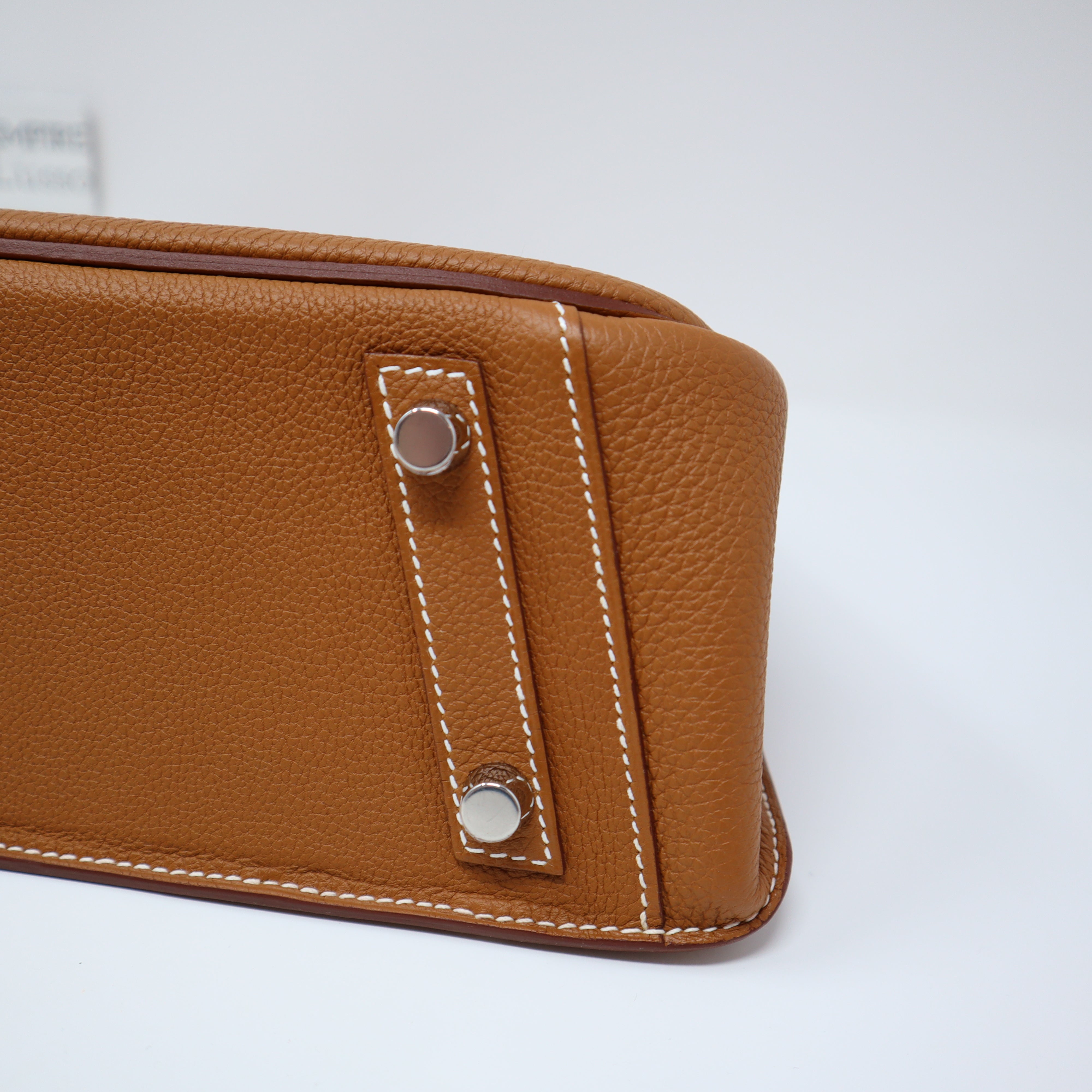 FWRD Renew Hermes Kelly 25 Handbag in Togo Leather with Palladium