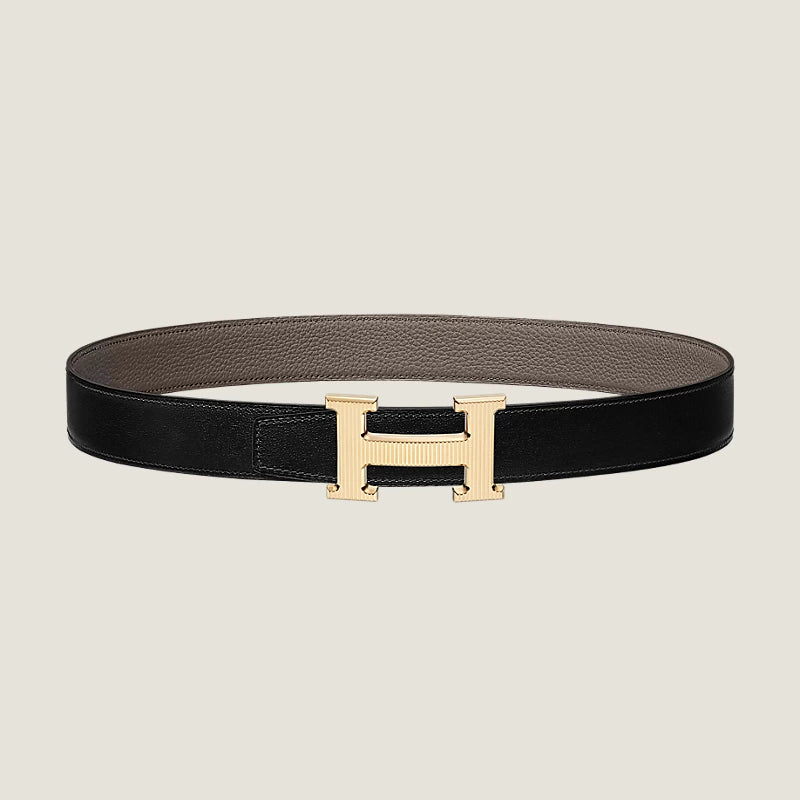 All black top hermes belt