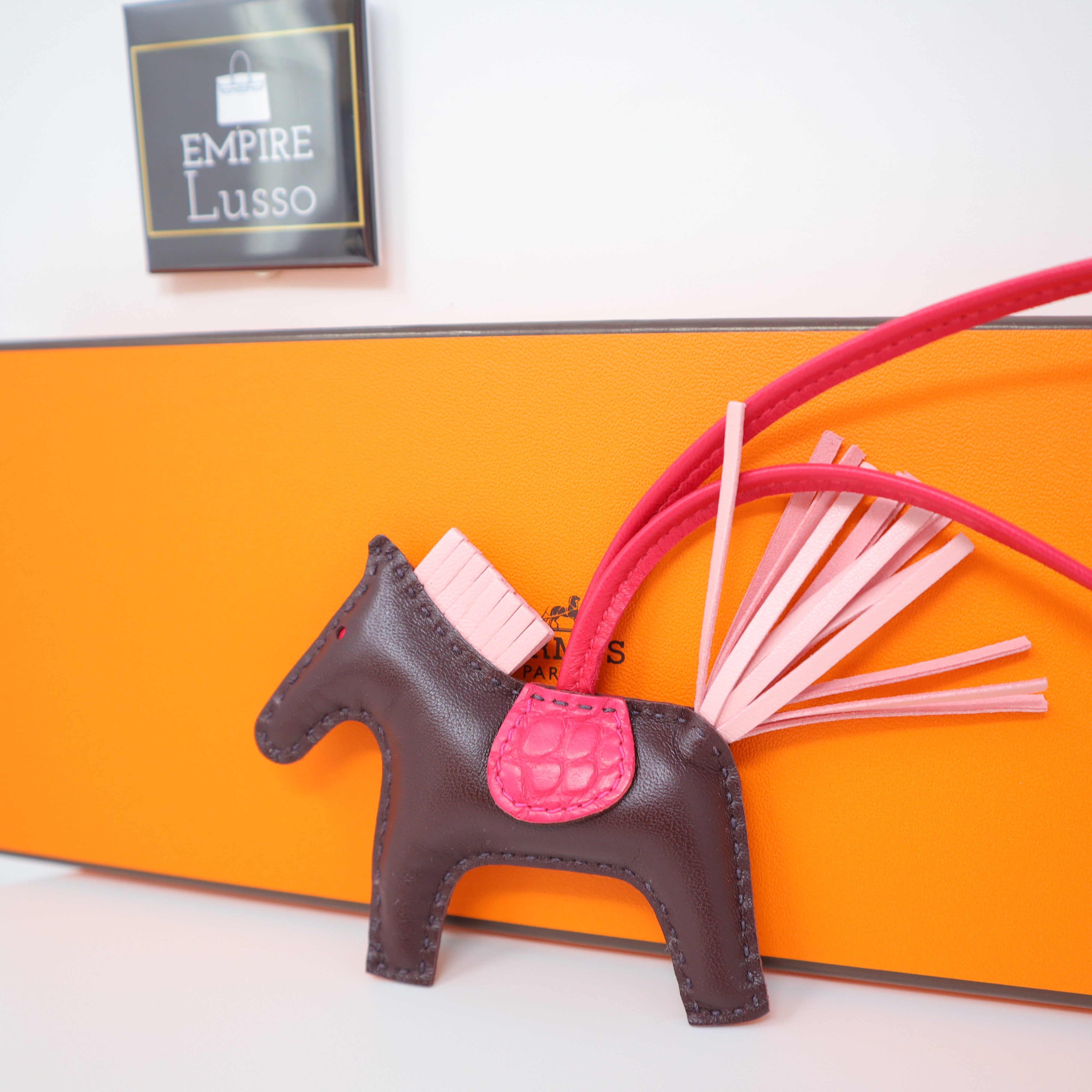 Hermès Milo GriGri Rodeo Bag Charm TPM - Pink Keychains, Accessories -  HER535126