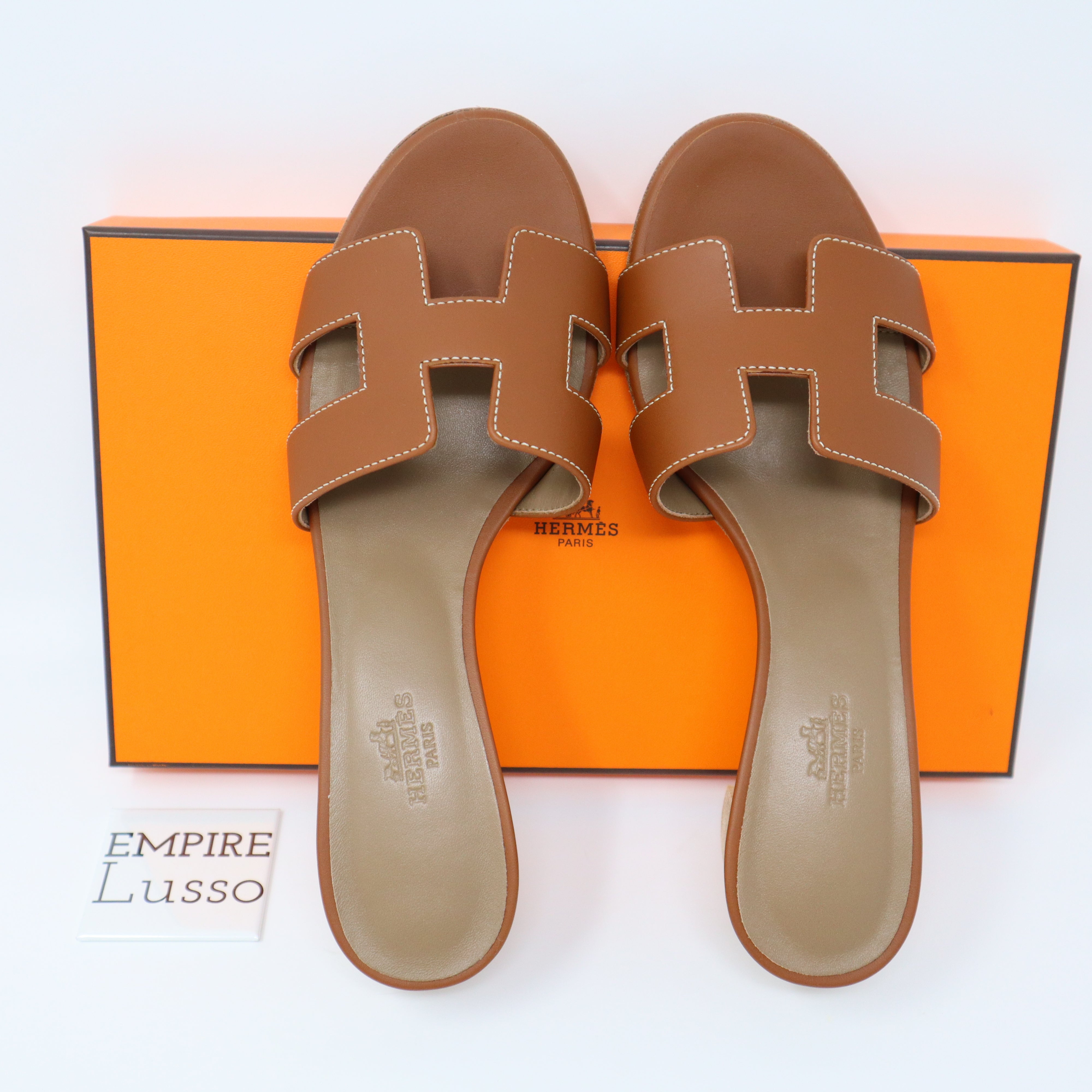 Hermes Gold Oran Sandals LV-SHU-133 - AGC1093 – LuxuryPromise