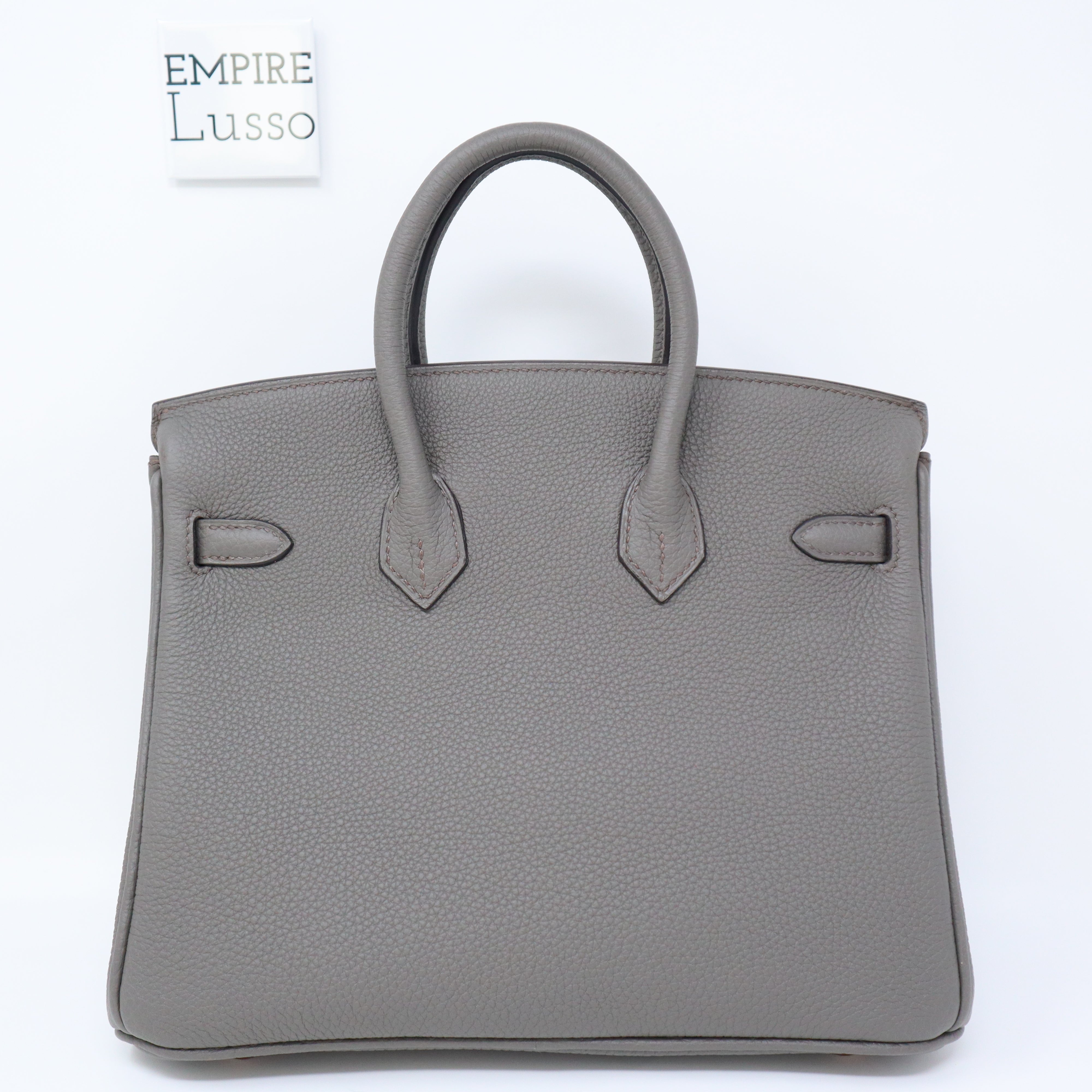 Hermes Birkin 25 Bag Black Togo Leather with Rose Gold Hardware