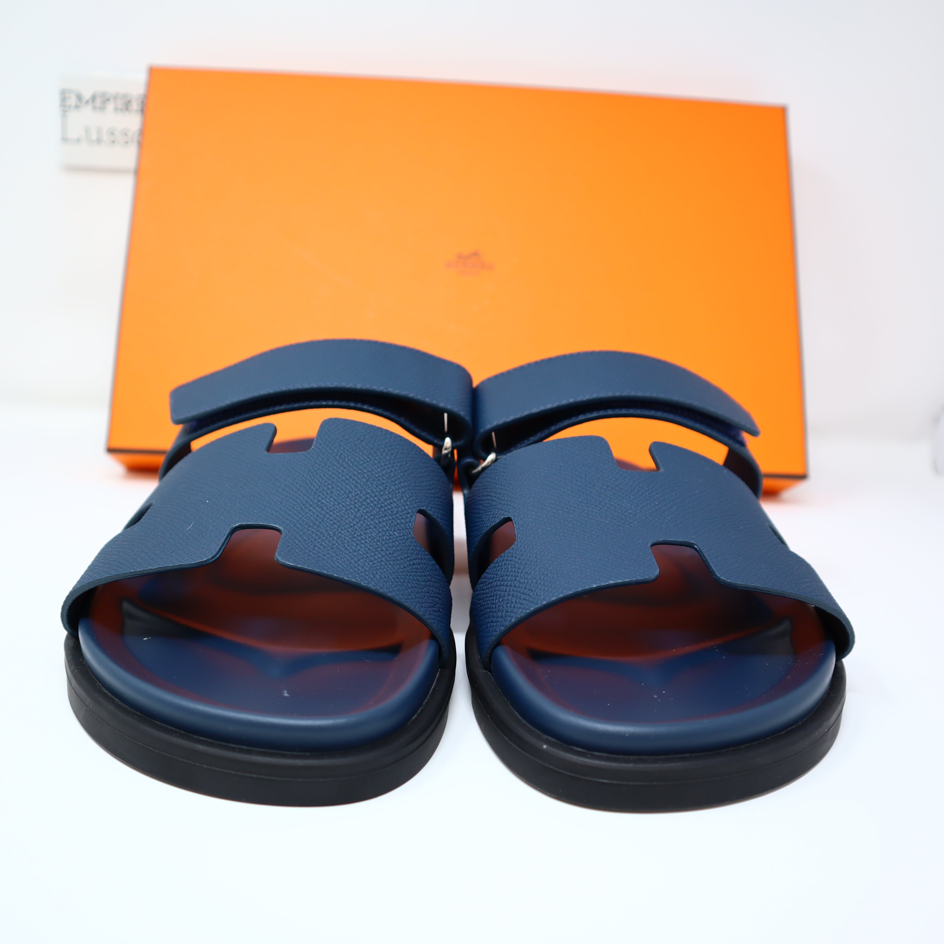 Hermes Chypre Mens Sports Sandals, Blue, FR42 *Stock Confirmation Required
