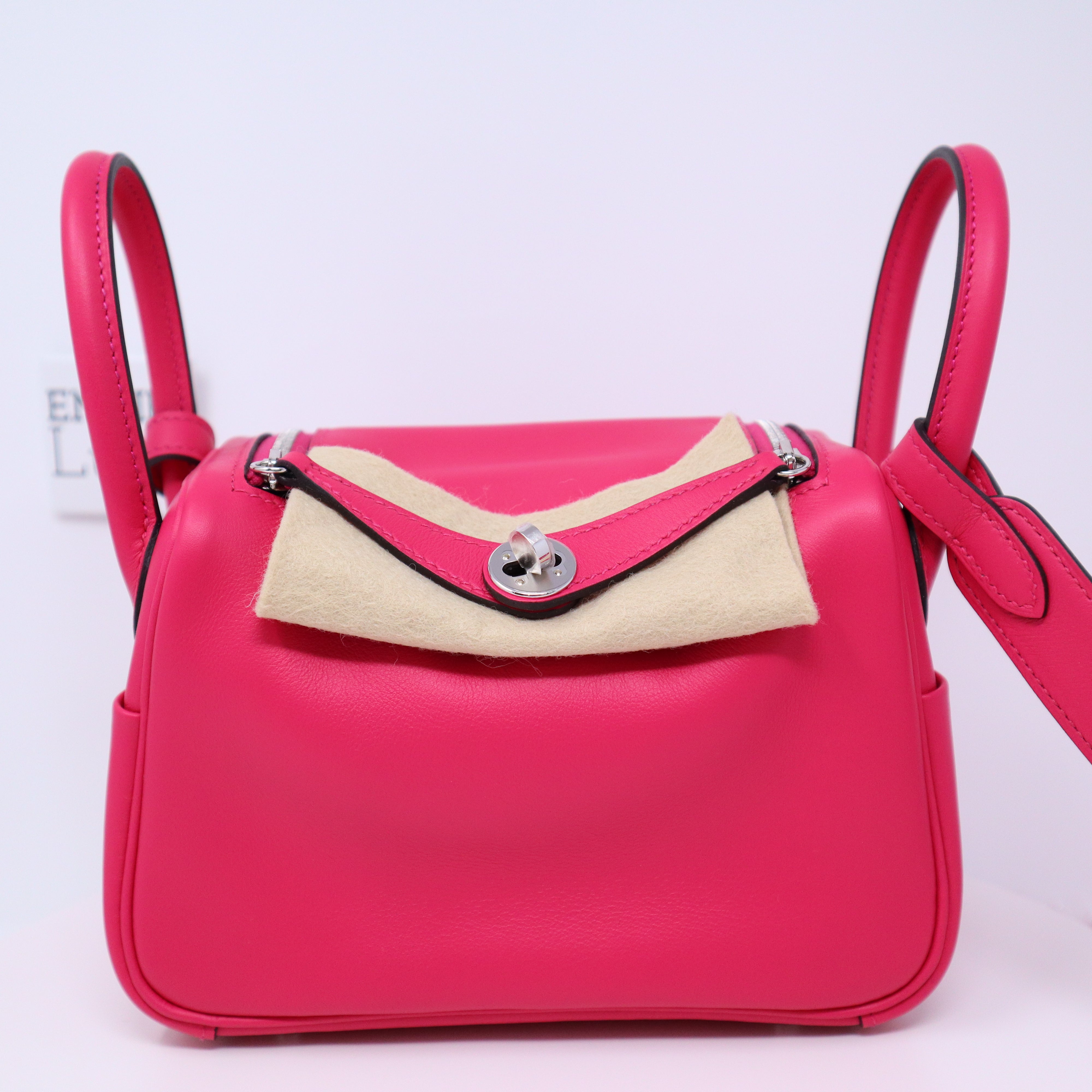 Ladybaggss - New color.. Hermes mini lindy rose texas. Good deal. Rm3x,xxx  only. Whatsapp +60143580905 for ur purchase