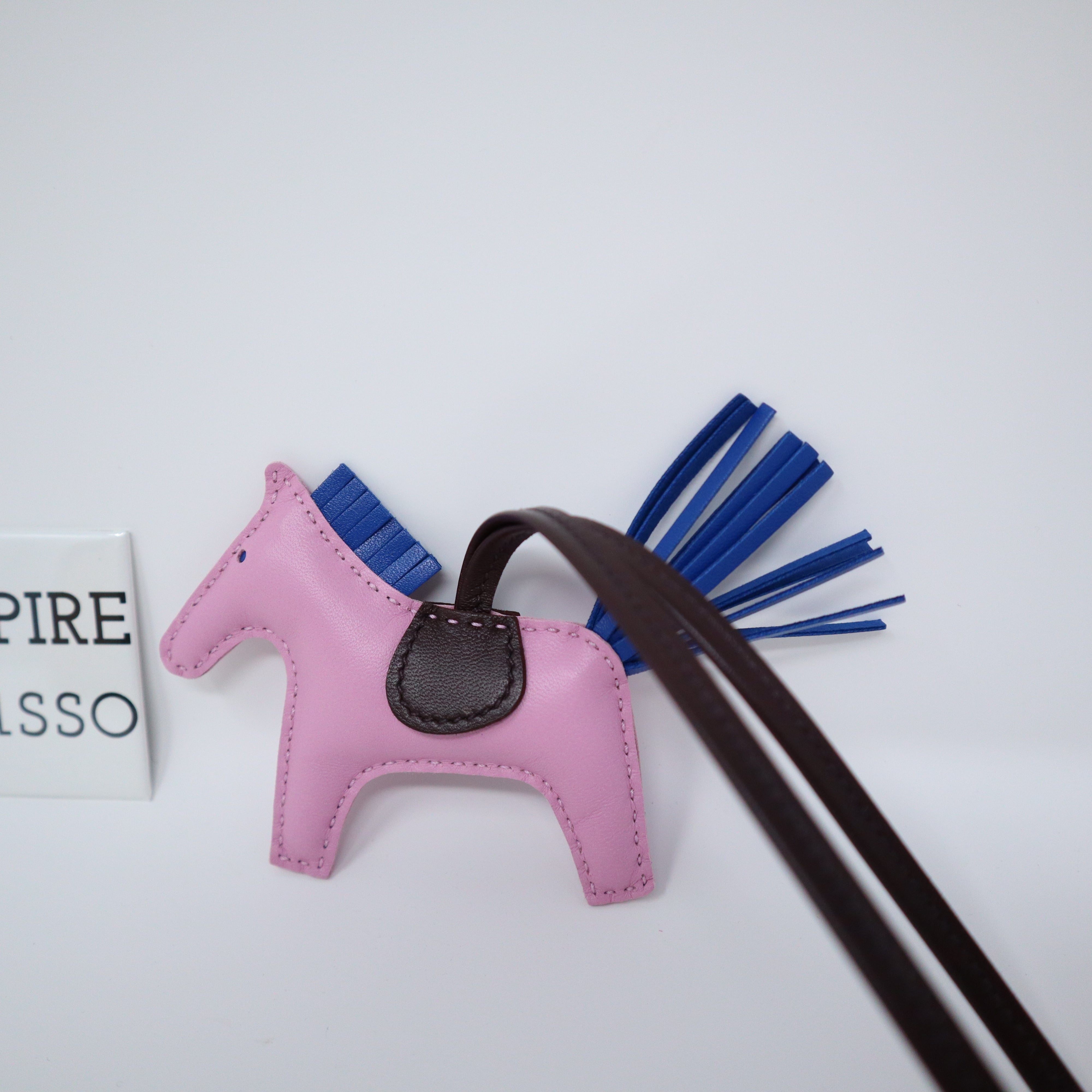 Hermes Bleu France/Mauve Sylvestre/Rouge Sellier Grigri Horse