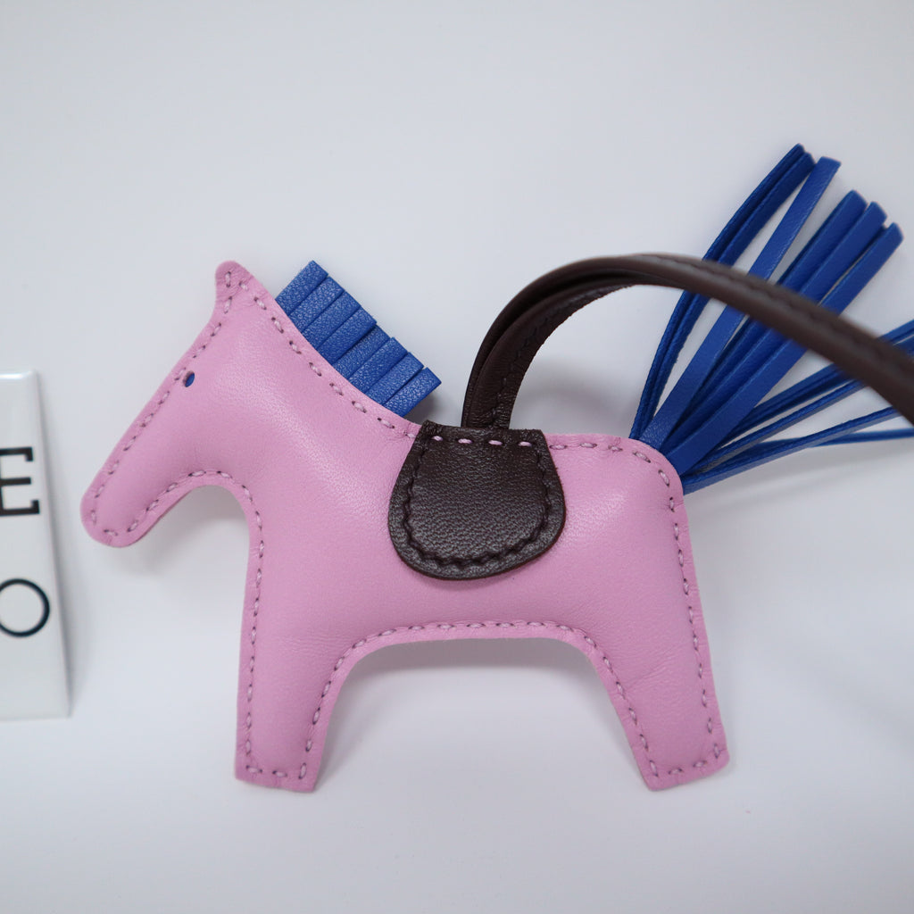 HERMES Milo Lambskin Grigri Rodeo Pegase Horse Bag Charm PM Rouge Sellier  Mauve Sylvestre Bleu Saphir 1232131