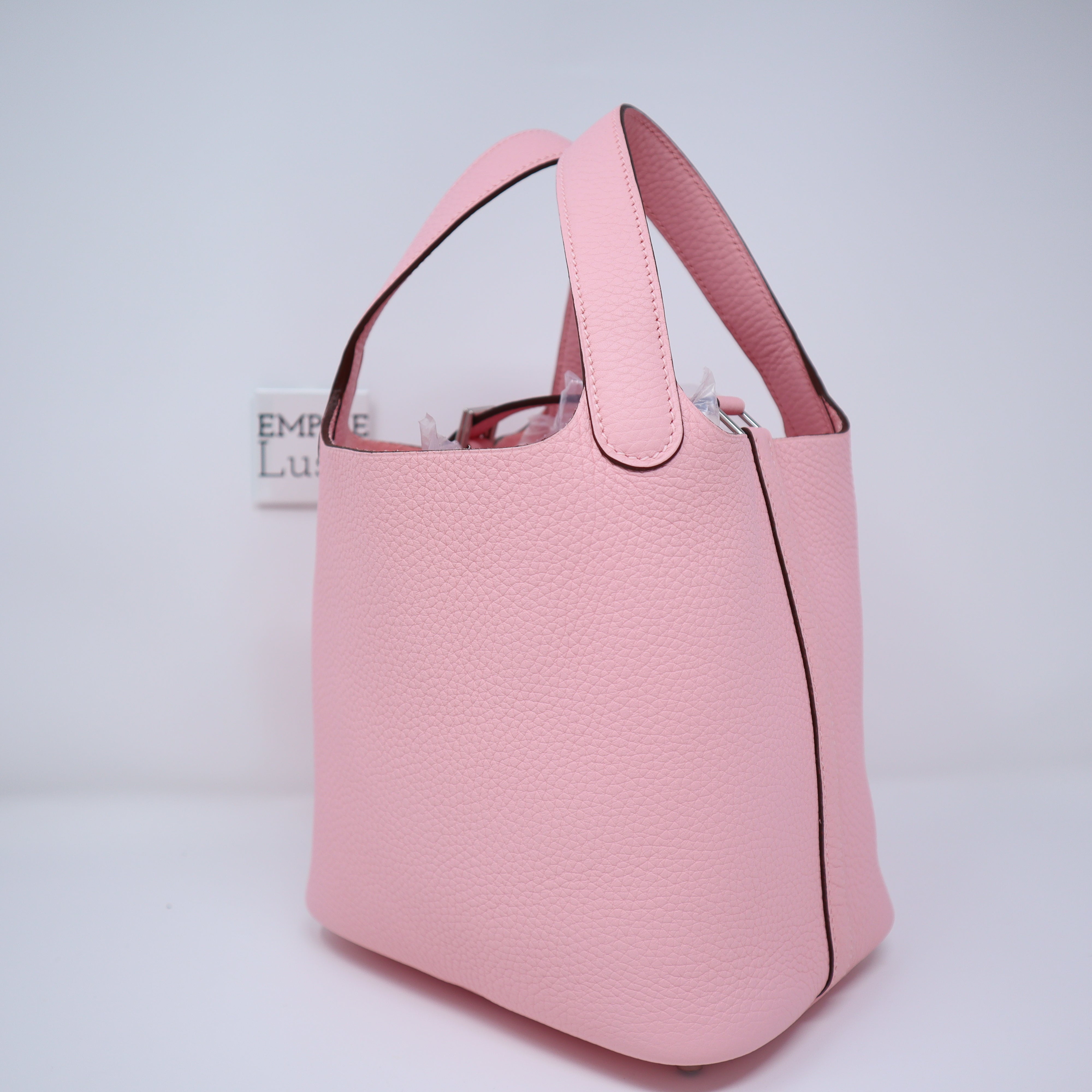 Pink Hermès Picotin 18cm bag, MATCHES x Sellier