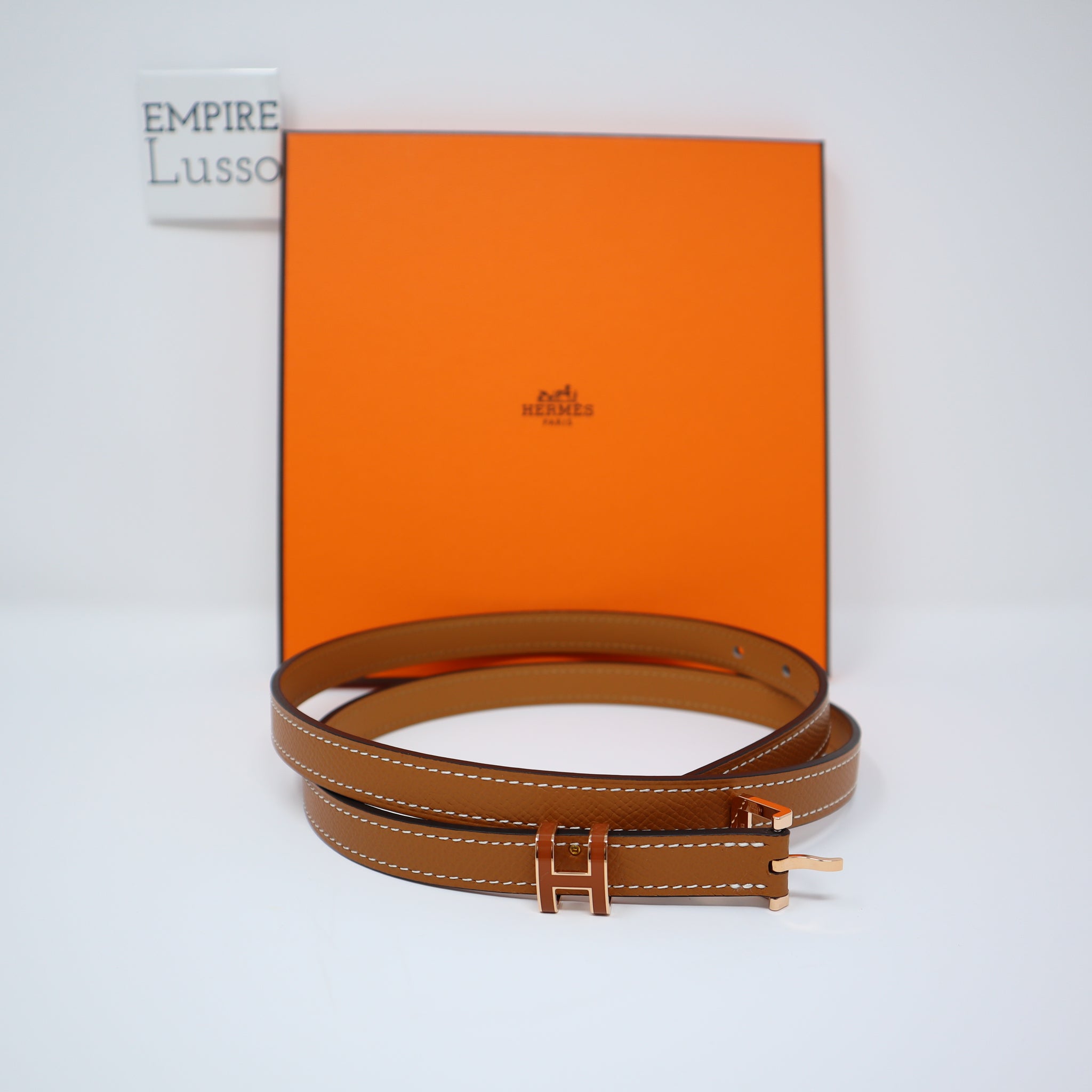 Hermes Pop Belt Black Pink Gold Epsom 85 Hermes Belt for Women HERMES Pop H15 Size 85 Epsom Black  main image 2