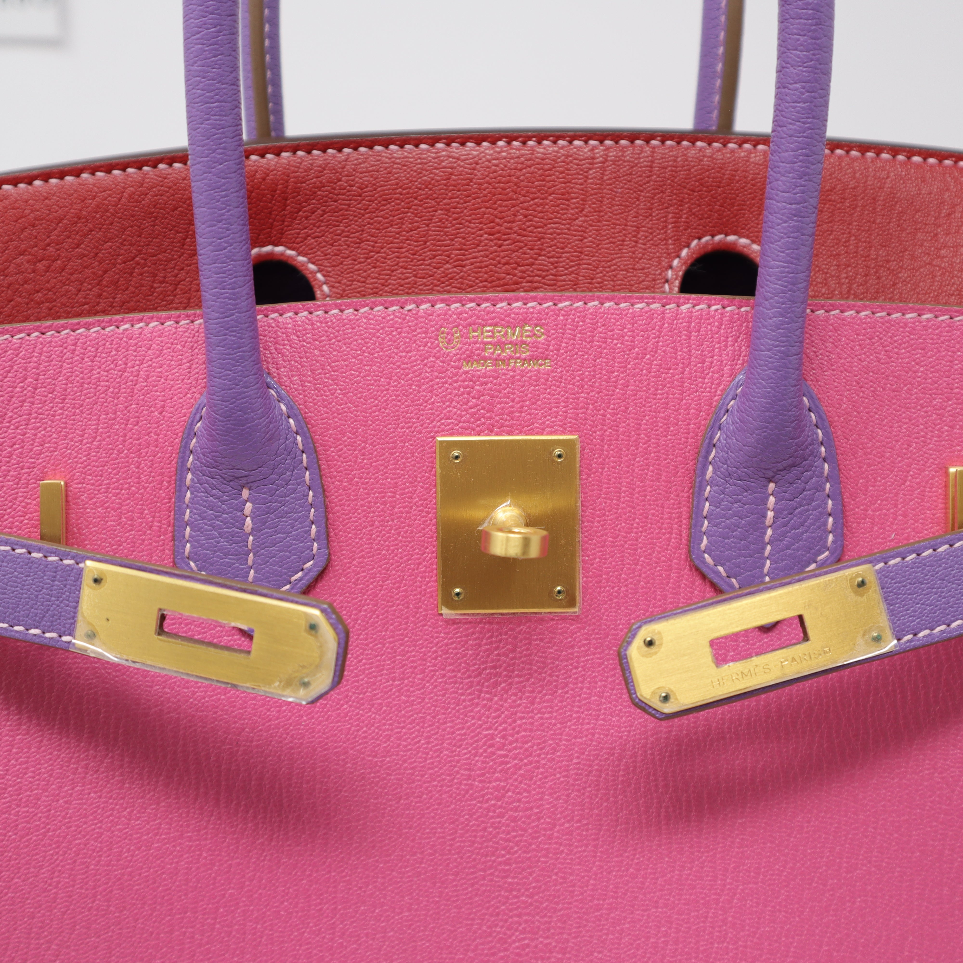 Hermès Birkin Rouge Garance Togo Handbag