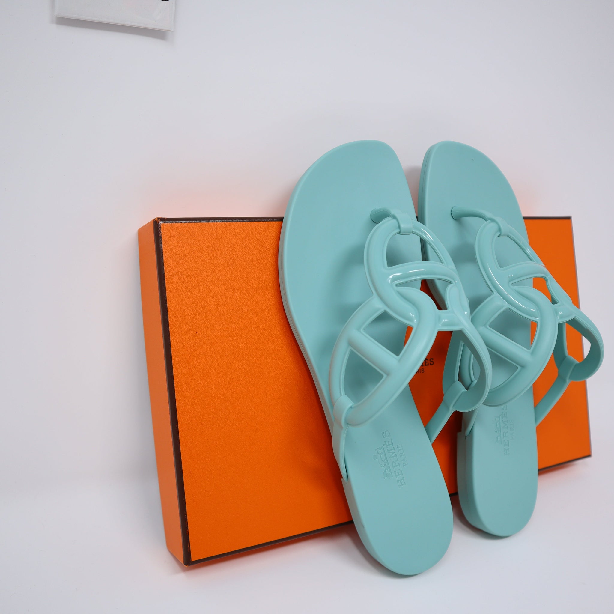 ★Hermes Egerie Sandal Vert Embrun★ Hermes Egerie Sandals Vert Embrun Rubber 36