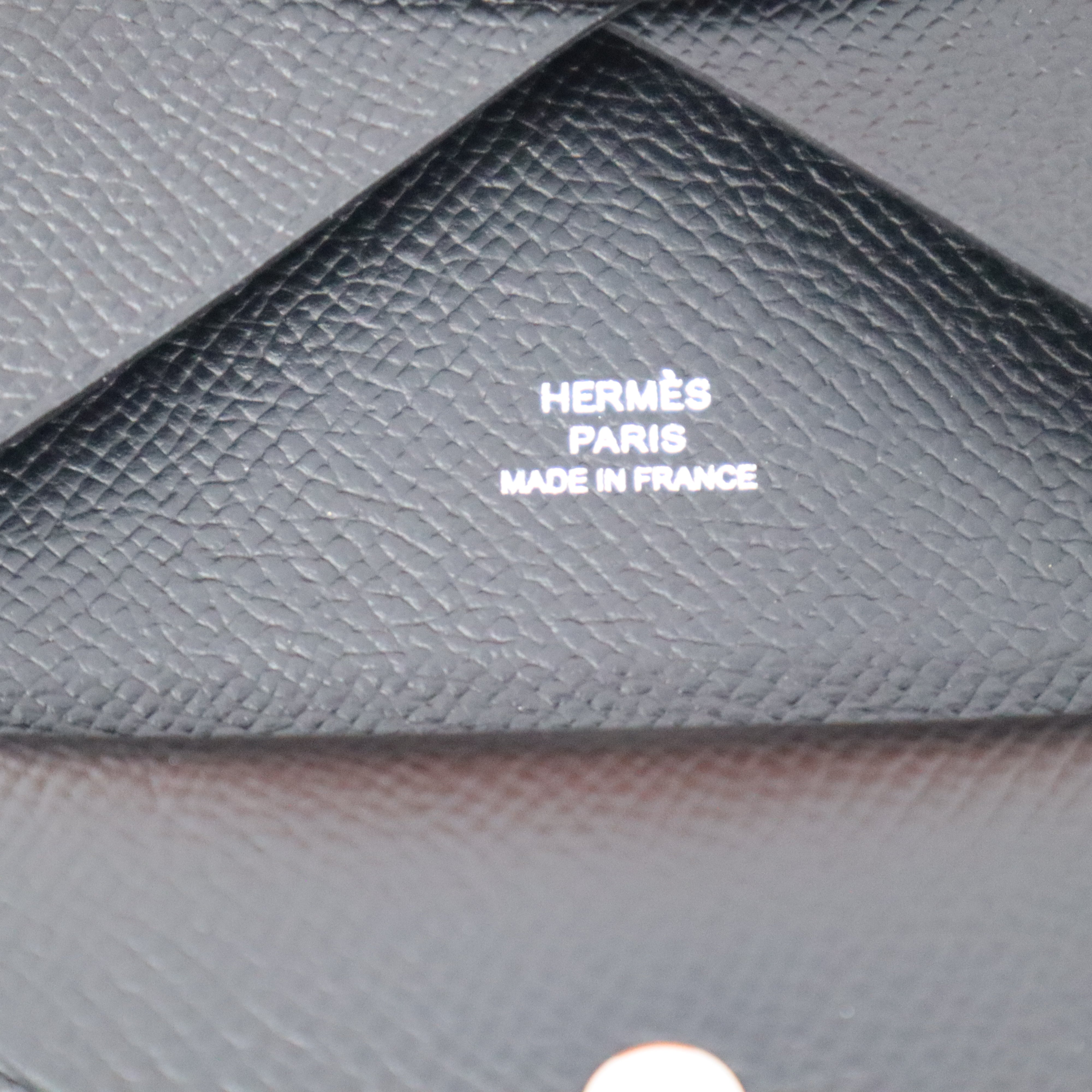AJ 環球代購AJ Boutique - #Hermes ⭕️ Calvi Duo 卡片零錢包- 天藍色