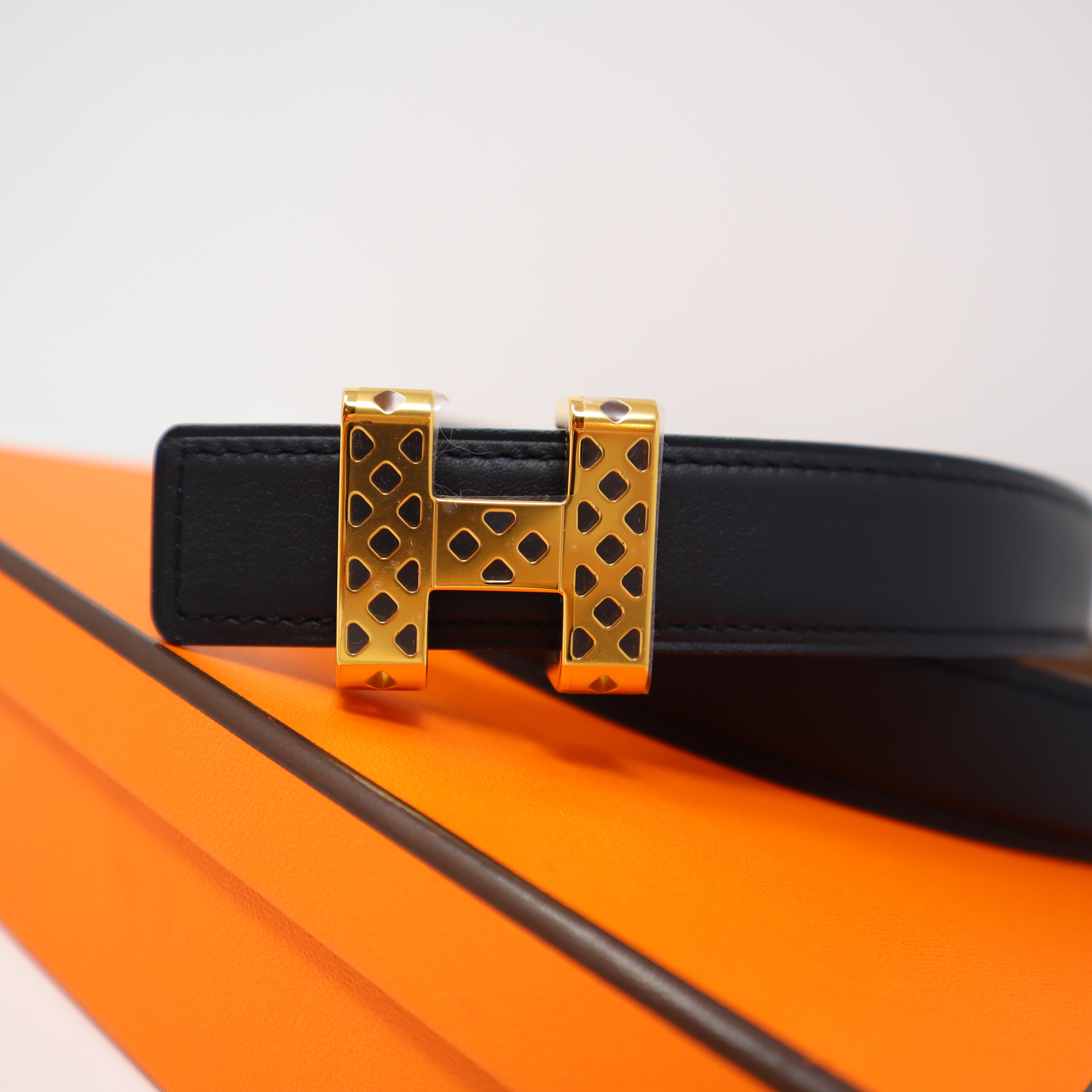 HERMES Garden Party belt buckle & Reversible leather strap 24 MM 75 CM –  Empire Lusso